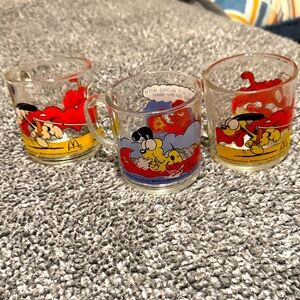 McDonald's 1978 Garfield Glass Mug Trio